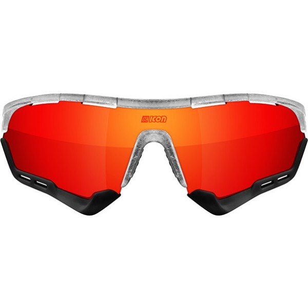 Scicon Aerotech Scnpp Lunettes de protection à lentille multiréfléchissante Rouge/Matte Ice Frame