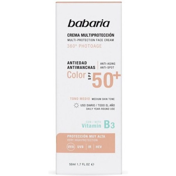 Babaria Solar Multiprotection Anti-Flecken-Farbcreme Spf50+ 50 ml Unisex