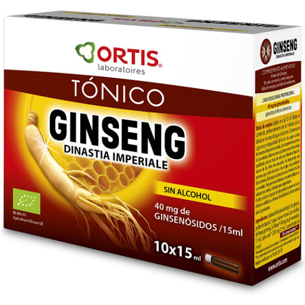 Ortis Ginseng Imperial Bio 10 Viales X 15 Ml