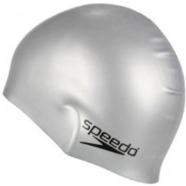 Speedo Gorros De Natación Plain Flat Unisex Gris