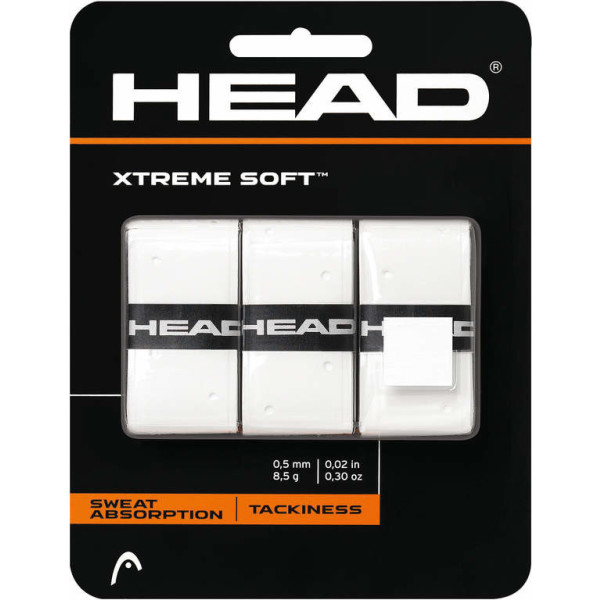 Head Overgrips Xtremesoft Unisex Blanco