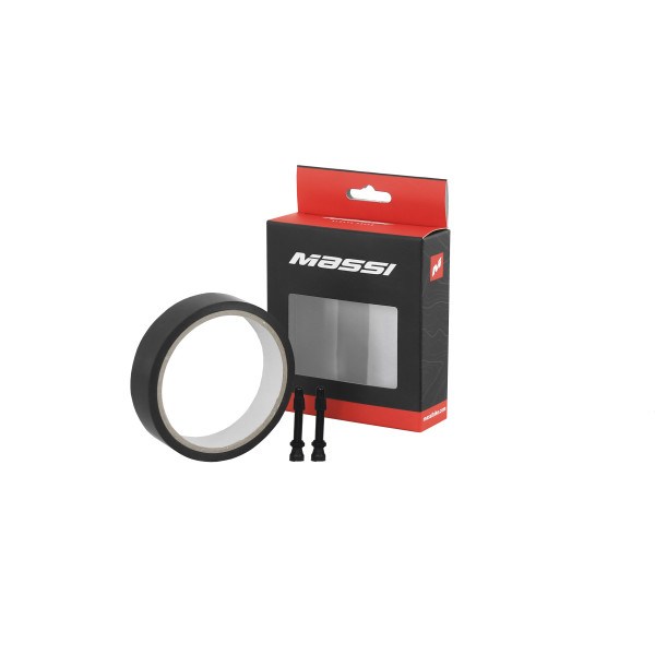 Fondo Massi Tubeless 19mmx10m Nero+2 Valvole