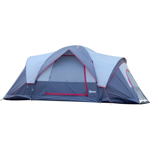 Outsunny Tienda De Camping Grande Con Bolsa De Transporte 455x230x180 Cm