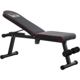 Homcom Banco De Musculación Plegable Con Altura Ajustable Y ángulo Del Respaldo Regulable De 6 Niveles Para Levantamiento Abdo