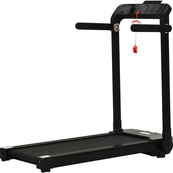 Homcom Cinta De Correr Y Caminar Eléctrica Motorizada 500w Con 4 Pantallas Led Paro De Emergencia Plana Inteligente Velocidad E