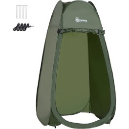 Outsunny Tienda De Campaña Instantánea Tipo Carpa Ducha O Cambiador Para Camping - 100x100x185cm