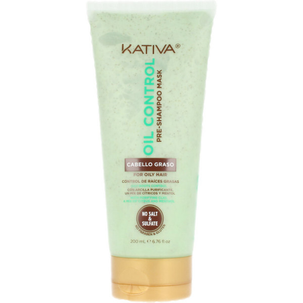 Maschera pre-shampoo Kativa Oil Control 200 ml unisex