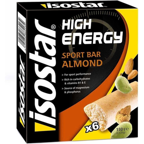 Isostar High Energy Almond Bars 6 bars x 25 gr