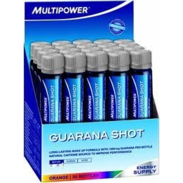 Multipower Guaraná Shot 20 frascos x 25 ml