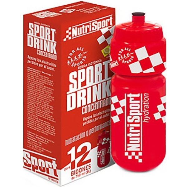 Nutrisport Sport Drink Concentrato + Borraccia 750 ml 12 gel x 41 ml