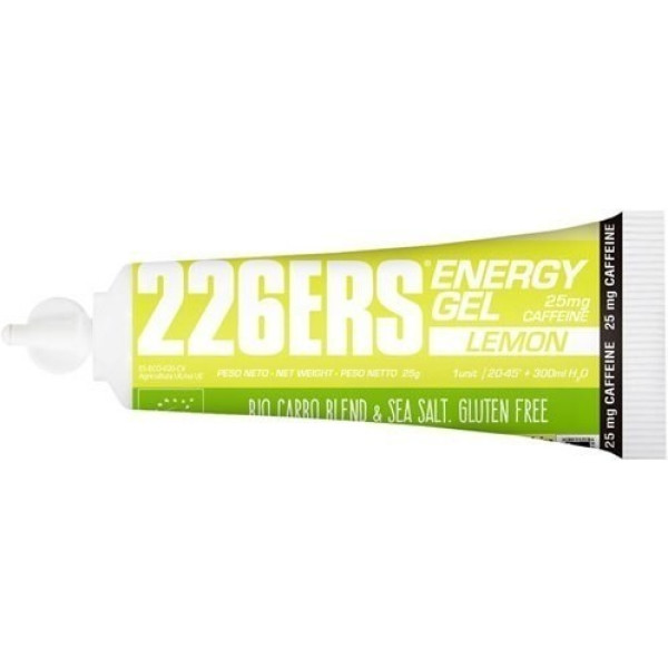 226ERS Energy Plus Gel BIO Citroen met 25 mg Cafeïne - 1 Gel x 25 gr / Glutenvrij