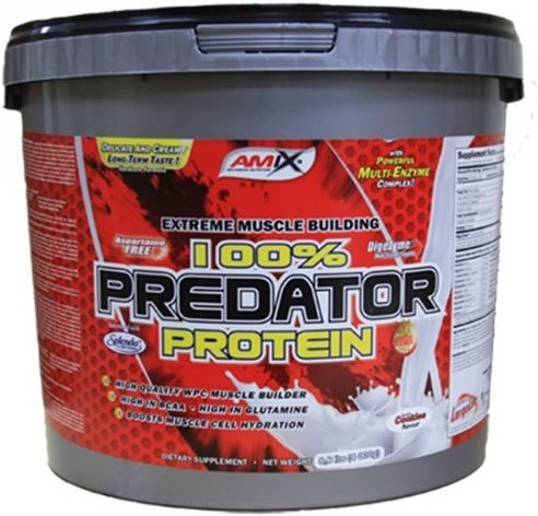Amix Predator Protein 4 Kg -ProteÃ­Na En Polvo, Crecimiento De Masa Muscular /Contiene Enzimas Digestivas Sabor Fresa-image