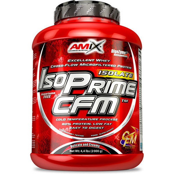 Amix IsoPrime CFM Isolate Protein 2 Kg - Contient des enzymes digestives, des protéines pour augmenter la masse musculaire
