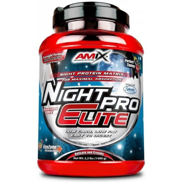 Amix NightPro Elite 1 Kg - Basso contenuto di grassi e facile da digerire / Massimo assorbimento