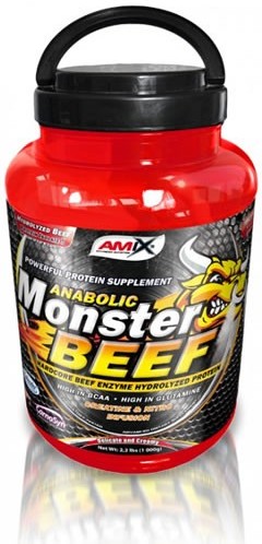 Amix Monster Beef 1 Kg - ProtÃ©Ine De Boeuf, Favorise L'anabolisme Musculaire / Absorption Rapide Et Totale GoÃ»Ter Chocolat-image