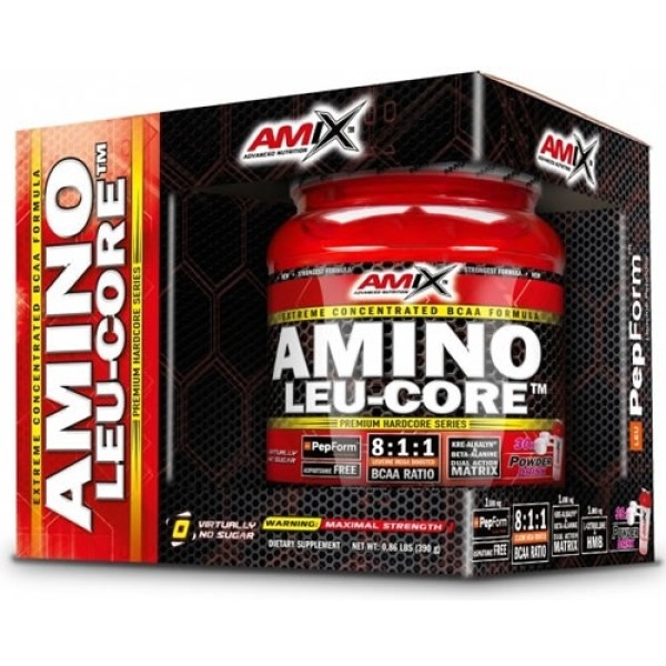 Amix Amino Leu-CORE 8:1:1 390 Gr - mit verzweigtkettigen Aminosäuren / Fördert die Erholung nach dem Training