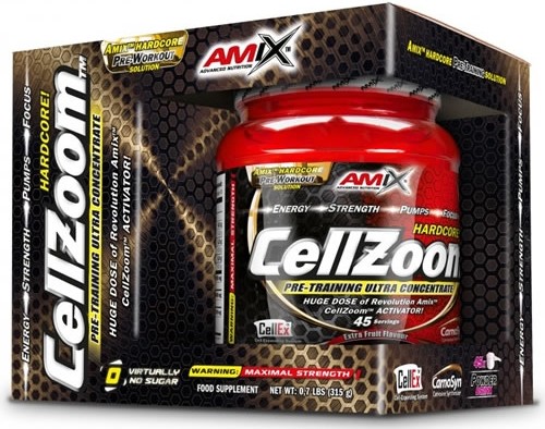 Amix Cellzoom - Concentrado PrÃ© Treino 315 Gr (45 ServiÃ§Os) Gosto Framboesa-image
