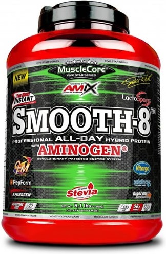 Proteine Ibride Amix Musclecore Smooth 8 2,3 Kg Gusto Doppio Cioccolato-image