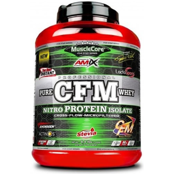 Amix Proteína CFM Nitro Whey 1 Kg MuscleCore - Ayuda a Mantener la Masa Muscular / con Enzimas Digestivas