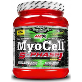 Amix MuscleCore MyoCELL 5 Phase 500 gr - Pre-Workout Powder Contributes to Improve Performance