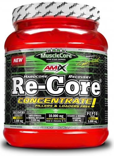 Amix Musclecore Re-Core Concentrate 540 Gr - RecuperaçãO Muscular / ContéM AminoáCidos De Cadeia Ramificada Gosto Lima LimãO-image