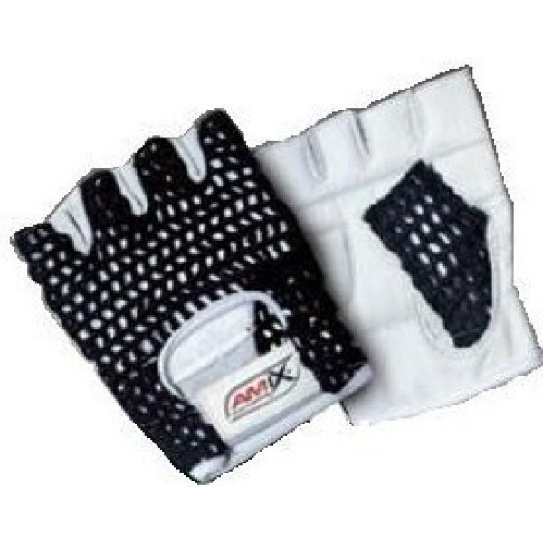 Amix Fishnet Gloves - Black/White
