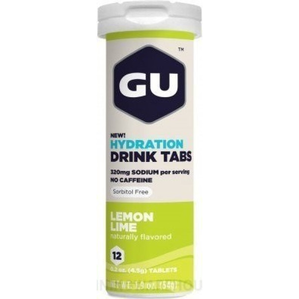 GU Energy Hydratation Drink Tabs 1 tube x 12 comprimés