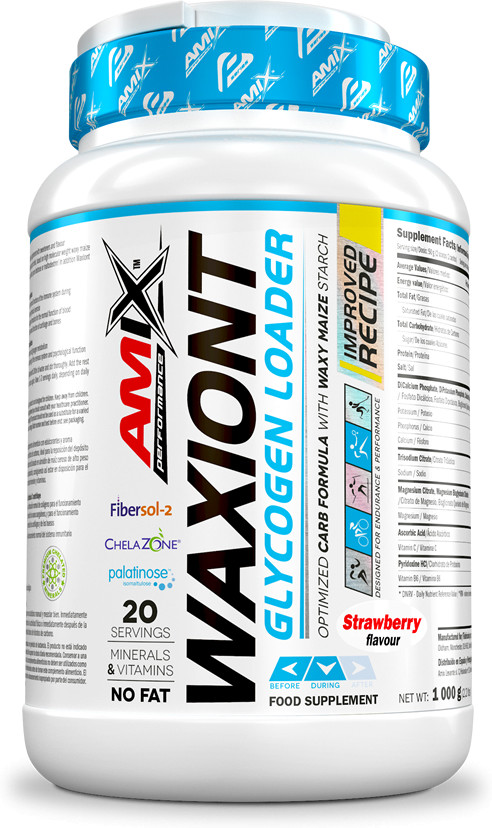 Amix Performance Waxiont 1000 Gr - Energiebron + Bevat Minerale Zouten Smaak Aardbei-image