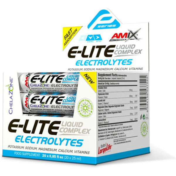 Amix Performance E-Lite Électrolytes Liquide 20 flacons x 25 ml