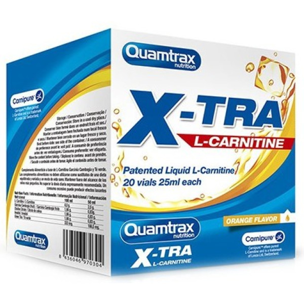 Quamtrax Xtra L-Carnitina 20 frascos x 25 ml