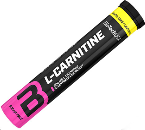 BioTechUSA L-Carnitina 500 mg 1 tubo x 20 compresse Gusto Lampone-Mirtillo