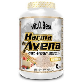 Farina d'Avena VitOBest 2 kg - Farina d'Avena / Preparazione Veloce, Ideale per Ricette Fitness da abbinare ai Sapori