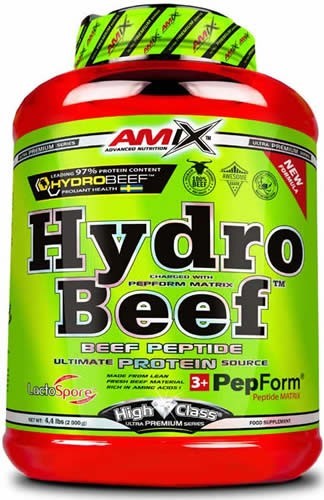 Amix Hydrobeef Peptide Eiwit 2 Kg Smaak Dubbele Chocolade Kokosnoot-image