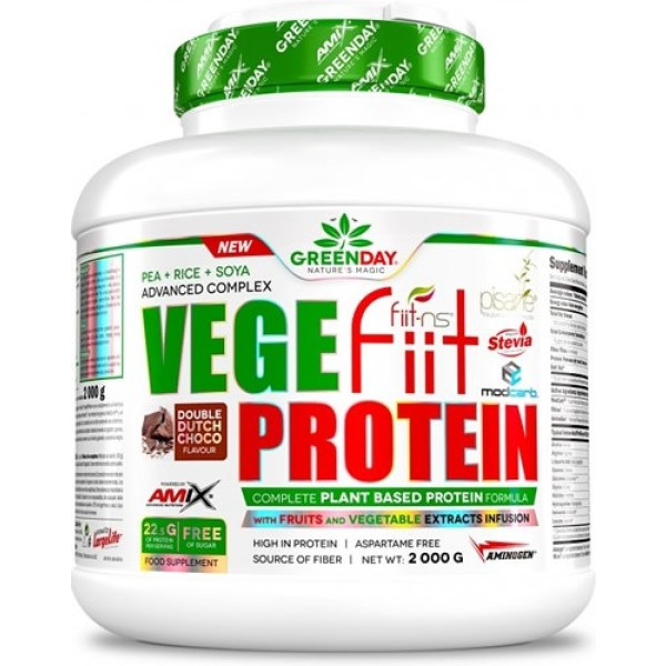 Amix GreenDay Vegefiit Protein - Protéine Végétale 2 kg
