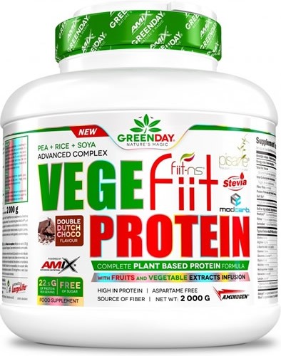 Amix Greenday Vegefiit Protein - Pflanzliches Protein 2 Kg Geschmack FrÃ¼Chte Des Waldes-image