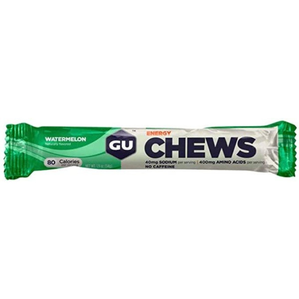 GU Energy Chews - Gominolas Chomps Sin Cafeina 1 bolsa x 8 unid