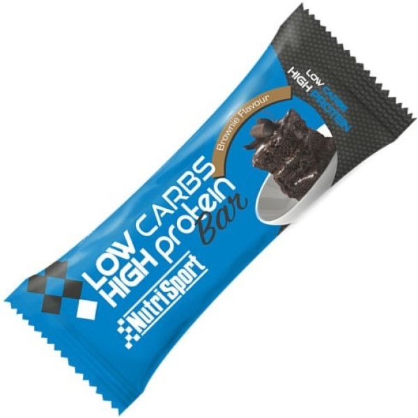 Nutrisport Low Carbs High Protein Bar 1 bar x 60 gr - Low Sugar and High Protein Bar - Ideal to Take After Your Workouts