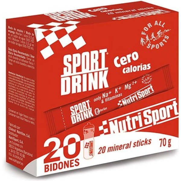 Nutrisport Sport Drink 0 Calorieën 20 Sticks