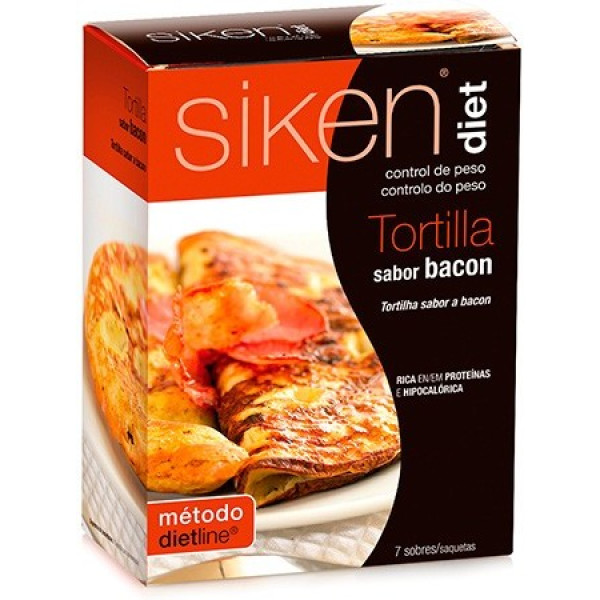 Siken Diet Bacon Saveur Tortilla 7 Enveloppes x 24 gr