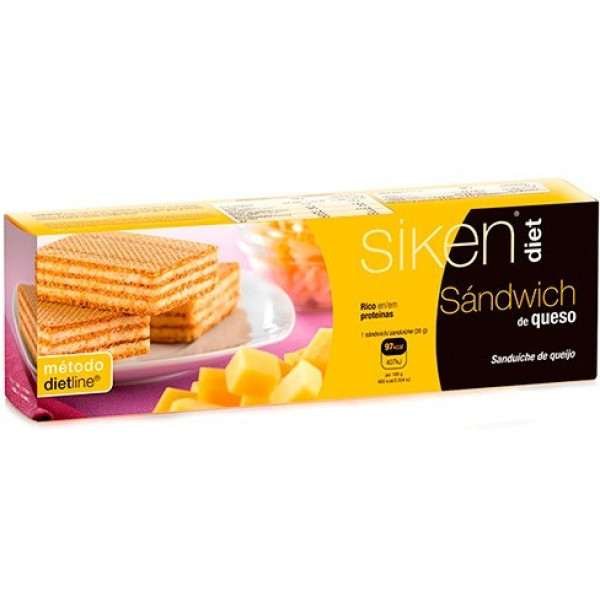 Sanduíche de queijo Siken Diet 6 unidades x 20 gr