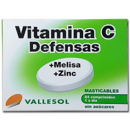 Vallesol Vitamina C Defenses 24 comprimidos