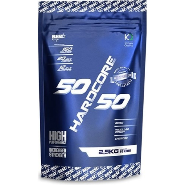 Bestes Protein Hardcore 50/50 2,5 kg