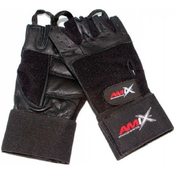 Amix BodyBuilding Gloves Wrist Gloves - Black