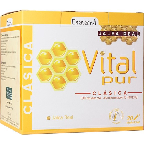 Drasanvi VitalPur Classic-Gelée Royale 20 ampoules x 15 ml