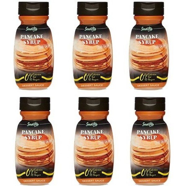 Servivita Syrup For Desserts Without Calories 6 Jars x 320 Milliliters