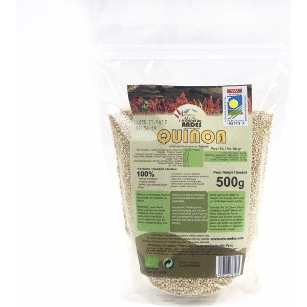 Das Gold der Anden Weißer Quinoa Eco 500 Gr