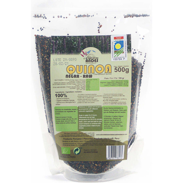 Das Gold der Anden Schwarzer Quinoa 500 Gr