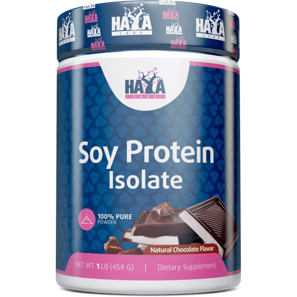 Haya Labs 100% Soy Protein Isolate - Non Gmo - 454g. Chocolate 
