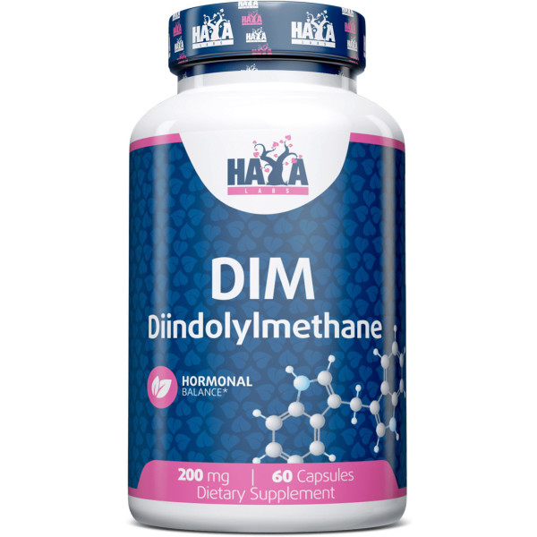 Haya Labs Dim 200 Mg. 60 Caps. Di-indolyl Methane (estrogen Control) 