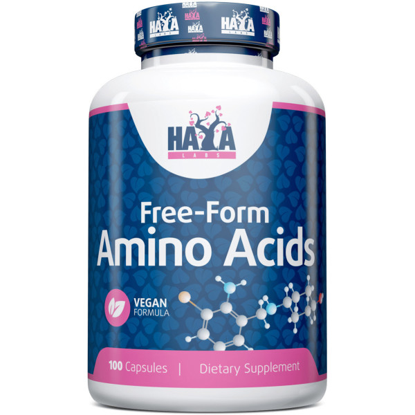 Haya Labs Haya Free Form Amino Complex 100 Caps. Vegan Formula